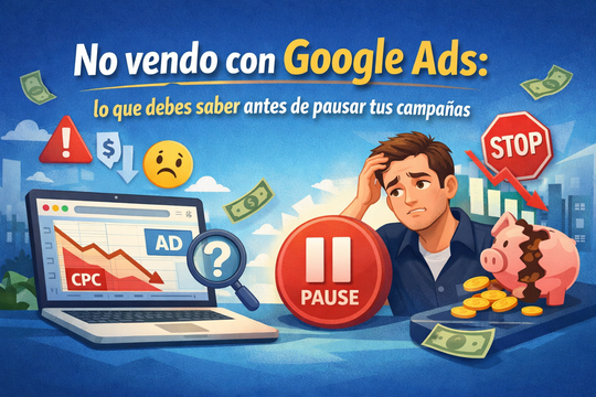 No vendo con Google Ads: lo que debes saber antes de pausar tus campañas