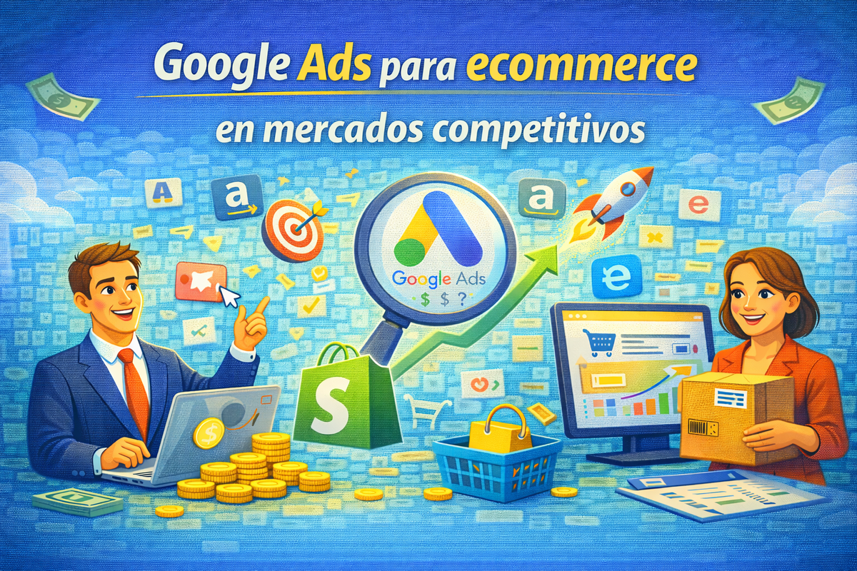 Google Ads para ecommerce en mercados competitivos