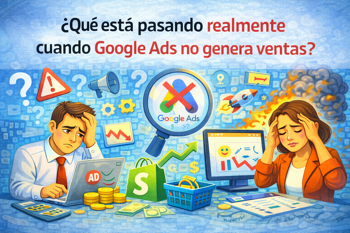 ¿Qué está pasando realmente cuando Google Ads no genera ventas?