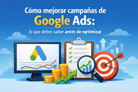 Cómo mejorar campañas de Google Ads: lo que debes saber antes de optimizar
